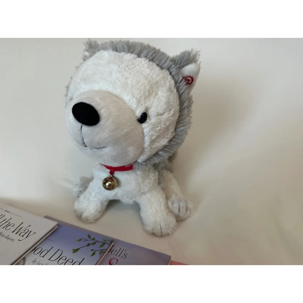 Hallmark‎ Jingle Husky Interactive Story Buddy Plush with 5 Storybooks Set